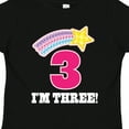 thumbnail image 4 of Inktastic 3rd Birthday 3 Year Old Girls Rainbow Star Girls Toddler T-Shirt, 4 of 5