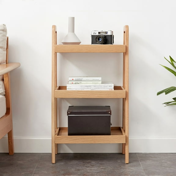 MAYEERTY 3-Tier Solid Beech Wood Shoe Rack & Storage Bench – Multi-Purpose Organizer for Entryway, Living Room, and More
