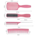 thumbnail image 2 of Peines Para El Cabello Cepillo Desenredante Profesional Peine De Masaje Para Uso En Seco Y Húmedo Para Hogares Y Salones 4 Piezas Moyic CE008466-04, 2 of 6