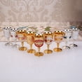 thumbnail image 3 of Vintage Ornate Wine Goblets, Embossed Gold Silver Plated Decorative Goblets, Small Goblet Cups, Elegant Mini Goblets for Wedding Party, Home Bar Goblets for Liquor, Wine Serving, 3 of 7