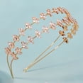 thumbnail image 6 of MIALLO Elegant Gold Double Row Marquise Zircon Headband, Fashion Wheat Ear Hairband for Prom, Party and Daily Look, 6 of 9