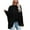 Black, variant on Knitted Tops for Women off Shoulder Solid Color Tops Long Sleeve Loose Oversized Pullover Fall Casual Wear