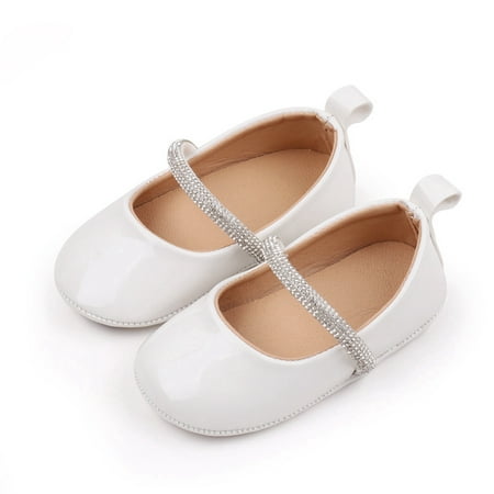 

Hirigin Baby Girls Princess Shoes Leather Rhinestones First Walker Shoes
