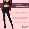 thumbnail image 4 of Velvety Super Soft Lightweight Legging 2-Pack (Black, Large), 4 of 10