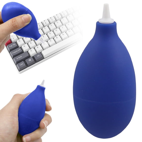 Rulong Manual Rubber Air Dust Blower Powerful Bulb Pump For Camera Lens Keyboard Laptop Tablet Phone Cleaning Tool Soft PVC Nozzle Precision Cleaner