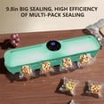 thumbnail image 5 of 13in Vacuum Sealer Machine,62KPa Powerful Food Sealer Built-in Cutter with Intelligent LED Indicator Lights,Vacuum Air Sealing System for Seal a Meal and Sous Vide,Green, 5 of 12