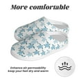 thumbnail image 6 of Lsque Hand Drawn Turtle Pattern Womens Comfort Cotton on Scuff With Memory Foam and Anti-skid Sole Slipper-42/43, 6 of 7