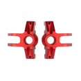 thumbnail image 2 of Bloc de Direction avant en Métal 2pcs Compatible avec Losi Lmt 4wd, Rouge, 2 of 5