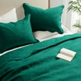 thumbnail image 5 of Ameha 3-Piece Coverlet Set Modern Floral Embossed Quilt Soft Microfiber Bedspread King Emerald, 5 of 8