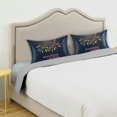 thumbnail image 3 of Yayeee Pillowcase Standard Size Set of 2 Satin Wrinkle Resistant Pillow Case, Blue Christmas Light, 3 of 7
