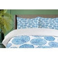 thumbnail image 3 of Ambesonne Watercolor Duvet Cover Set, Japan Flower, 2-Calking, Sky Blue, 3 of 6