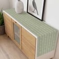 thumbnail image 4 of Sage Green Striped Table Runner - 120 Inch Long, Kitchen Dining Table Runner Dresser Scarves, Modern Abstract Art Geometric Stripes Farmhouse Decor for Coffee Tables Wedding Party Banquet, 4 of 8