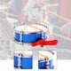 thumbnail image 5 of Batería con guantes y correa, instrumento de percusión profesional de 13" con Azul, 5 of 8