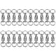 thumbnail image 1 of 20Pcs Rolling Fishing Swivels Solid Rings Connectors Lure Accessories (1#20Pcs), 1 of 3