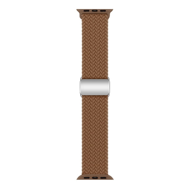 Correa de hebilla magnética trenzada para reloj Apple de 789ª generación, pulsera ajustable para Apple Watch