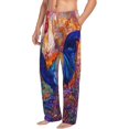 thumbnail image 2 of Balery Men'S Rooster Oil Painting Pants,Sleepwear Pants,Pajama Pants,Pj Bottoms Drawstring And Pockets-Small, 2 of 9