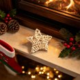 thumbnail image 4 of Handwoven Rattan Star Ornament Set Natural Fiber Hanging Decor Pieces For Wall Indoor Tabletop Display Home Farmhouse Decoration, 4 of 6
