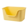 thumbnail image 2 of Bandeja para arena para gatos jinwen con parte abierta duradera antisalpicaduras Amarillo, 2 of 8