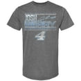 thumbnail image 2 of Men's Checkered Flag Sports Heather Charcoal Josh Berry Name & Number T-Shirt, 2 of 3
