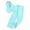 Light blue, variant on KYAIGUO Girl's 2 Piece Outfits Sleeveless V Neck Vest Coat Blazer Jacket Solid Color Lapel Suit Open Front Jacket and Pants Set Sized 4-7T