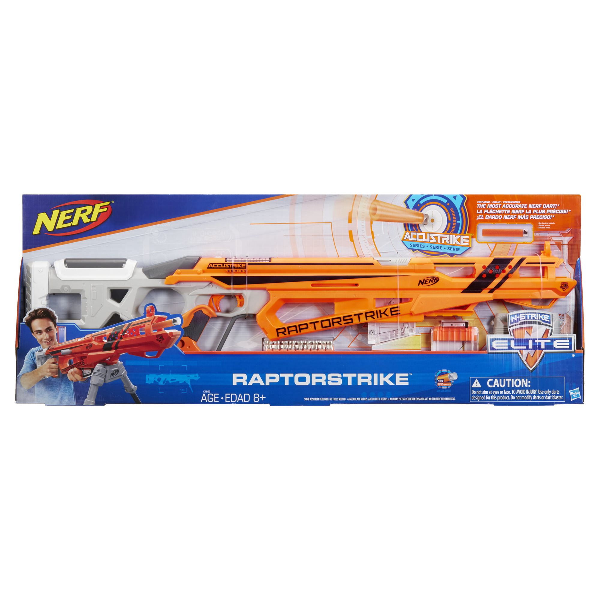 Lança Dardo Nerf Accustrike Raptorstrike - Hasbro em Promoção na