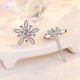 thumbnail image 1 of BONNY Joyería Original Perla Stud Mujeres Plata Moissanite Pendientes 925 Diamante M020, 1 of 4