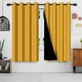thumbnail image 2 of Nanqianyi Yellow Blackout Curtain Grommet Top 2 Panels, 42" W x 63" L, Thermal Insulated, Room Darkening, Window Drapes for Living Room, 2 of 8
