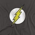thumbnail image 2 of DC Flash Flash Logo Distressed Women's T Shirt, Charcoal, Medium, 2 of 6