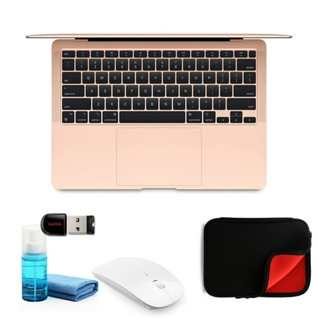 Apple MacBook Air 13.3 Inch M1 Chip with Retina Display 256GB (Gold)- Kit with Mouse + Case + More
