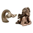 thumbnail image 4 of Ebros Rose Gold Dreaming Siren Mermaid2 Piece Parts Body and Tail Statue 5" H, 4 of 6