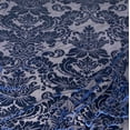 thumbnail image 3 of New Wallpaper Navy Burnout Velvet, 3 of 6