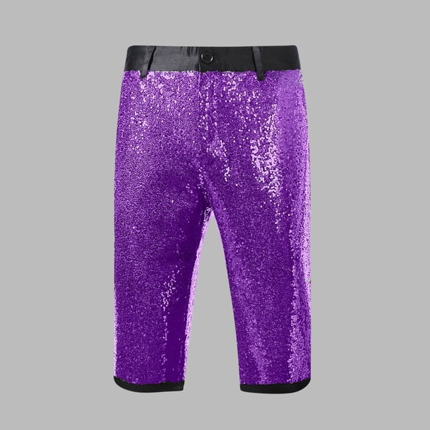 pstuiky Pantalones cortos de gimnasio para hombre, Pantalones cortos rectos con bolsillos ajustados y lentejuelas de moda de verano para hombre Pantalones cortos de entrenamiento