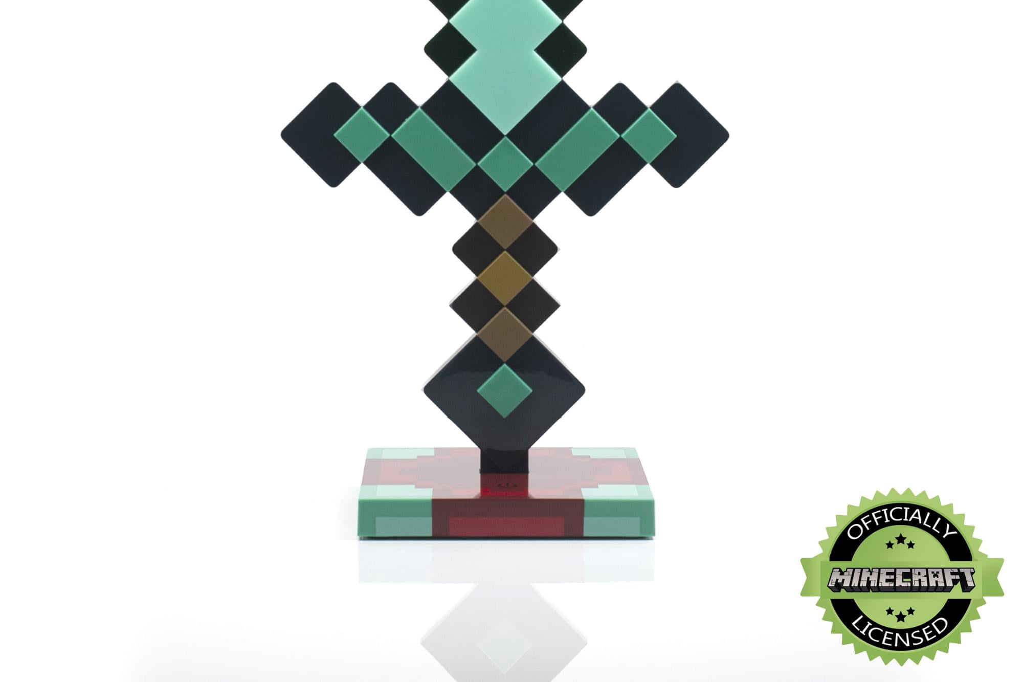 Minecraft Diamond Sword 14 Inch USB Desk LED Bedside Night Light Lamp for  Gamers - Walmart.com