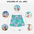 thumbnail image 6 of joogoo Boys Swim Trunks Palm Leaves and Shell Beach Board Shorts Drawstring Swimsuit S, 6 of 6