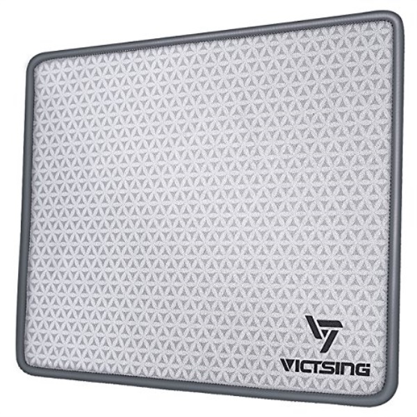 victsing mouse pad with stitched edges, premiumtextured mouse mat pad