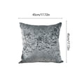 thumbnail image 3 of Ohufall 17.72x17.72 Inches Elastic Velvet Throw Pillow Cover Solid Square Decorative Pillow Case, 3 of 6