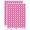 Hot Pink, variant on Cute Toothy Beaver Head 200+ Round Stickers - Rainbow - Matte Finish - 0.50" Size