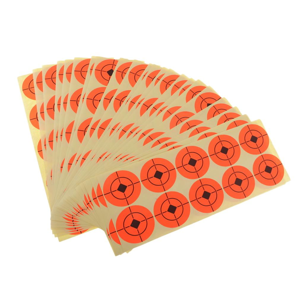 250 Pieces Hunting Targets 2 Inch Self Adhesive Paper Reactive Targets Stickers 