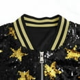 thumbnail image 6 of Erwazi Womens Sequin Zip Up Jacket Trendy Sparkly Lightweight Jacket Party Outerwear, 6 of 8