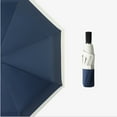 thumbnail image 1 of Compact Folding Umbrella, Color Stitching,Easy Carrying Travel Rain Umbrella,Blue, 1 of 4