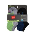 thumbnail image 3 of Hanes Boys' Performance No Show Socks, X-Temp, 6-Pairs Green/Blue L, 3 of 4