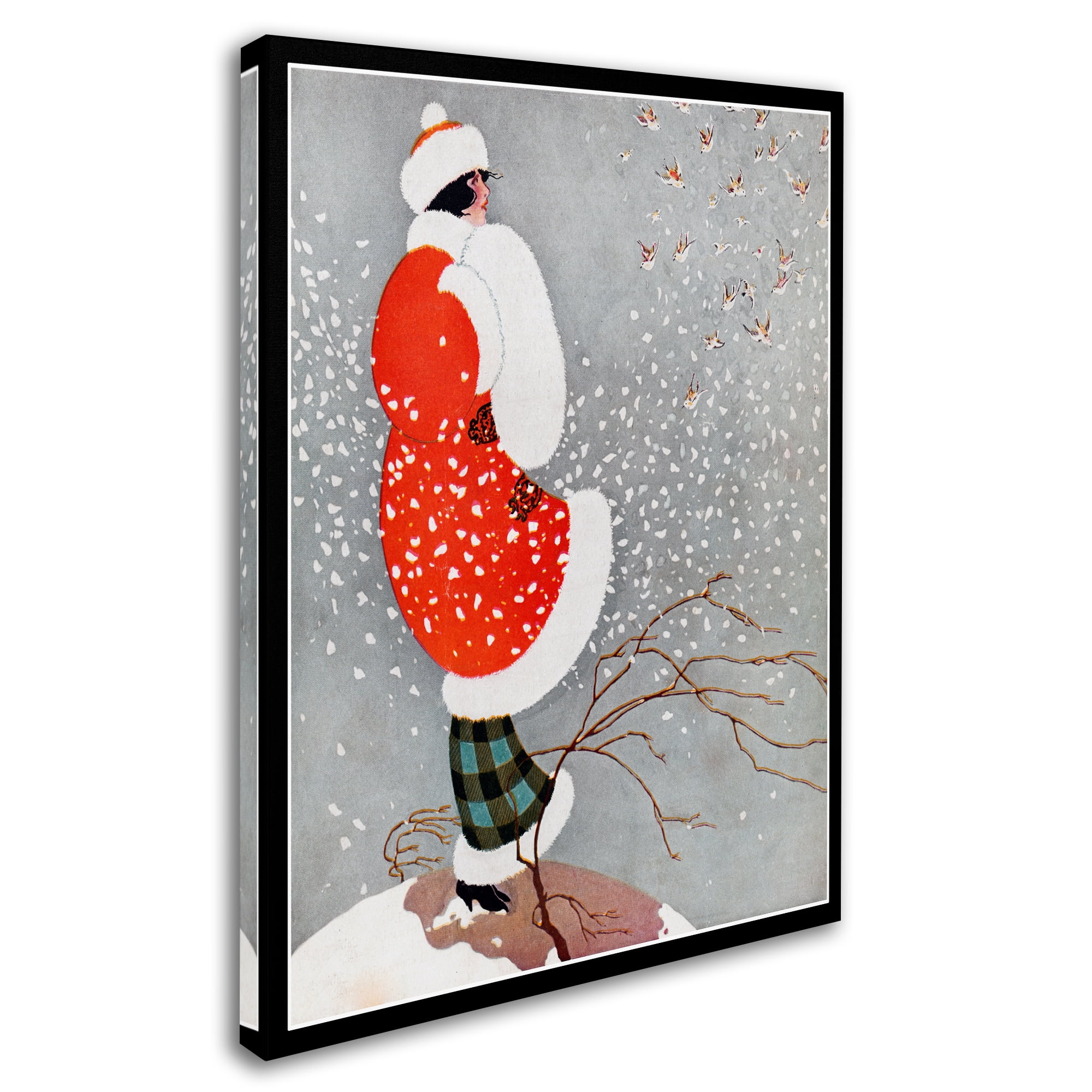 Trademark Fine Art 'Snow' Canvas Art by Vintage Lavoie