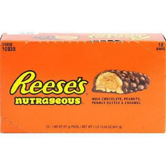 REESE'S NUTRAGEOUS Candy Bar (1.66-Ounce, Pack of 18)