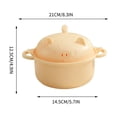 thumbnail image 6 of Kieccall Ramen Bowl Set Bamboo Fiber Microwave Safe Bowls for Home Kitchen Dining with 6-Piece 40.58 fl oz Set, 6 of 7