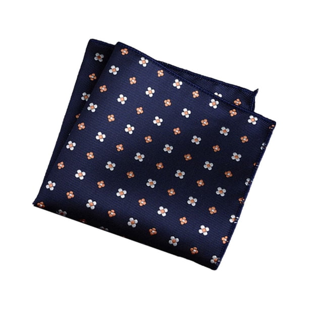 Sonducket Pañuelo masculino, toalla de mano hecha a mano flexible, traje de fiesta de boda de negocios, patrón bordado, bolsillo cuadrado para Accesorios de disfraces Estilo 1