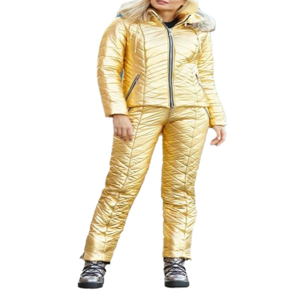 Womens Ski Jackets and Pants Set Winter Waterproof Sport Snowsuit Warm