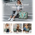 thumbnail image 5 of Tote Bag for Women - Dachshund and Flower Shoulder Bag - Large Utility Work Duffle Bag with Zipper Handbag for Travel, Work, Sprots, 5 of 5