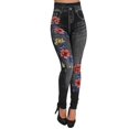 thumbnail image 1 of Pantalones Pitillo Ajustados Salvador para Mujer Estampado Floral Deportivos de Yoga Entrenamiento Polainas, 1 of 10