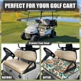 thumbnail image 4 of Whosucclay Floral Pattern Thick Golf Cart Seat Protector, Breathable 4-Pocket Golfcart Cushion Cover for EZGO Club Car Yamaha, 52.36" x 32.28", 4 of 7
