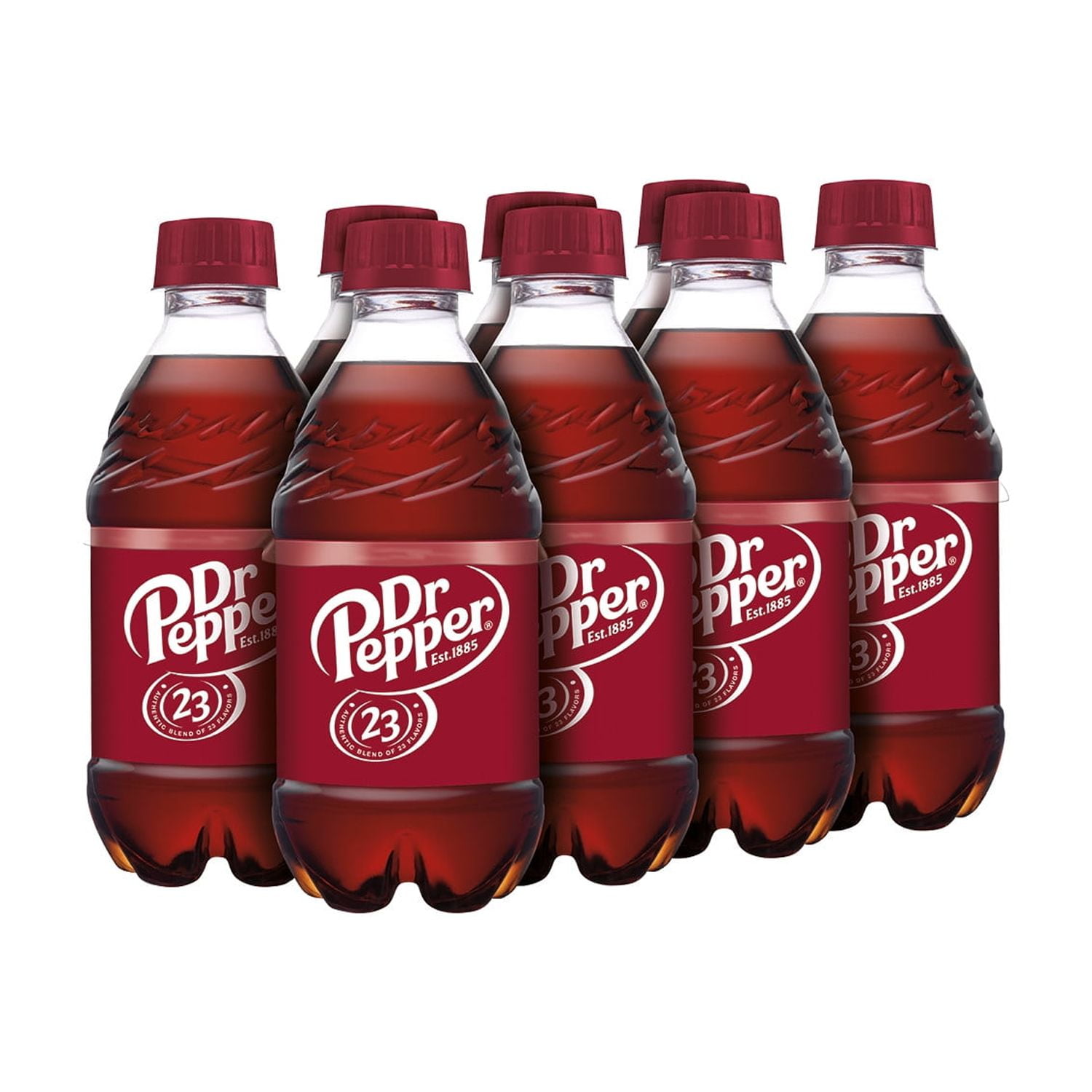 Dr Pepper Soda Pop, 12 fl oz, 8 Pack Bottles